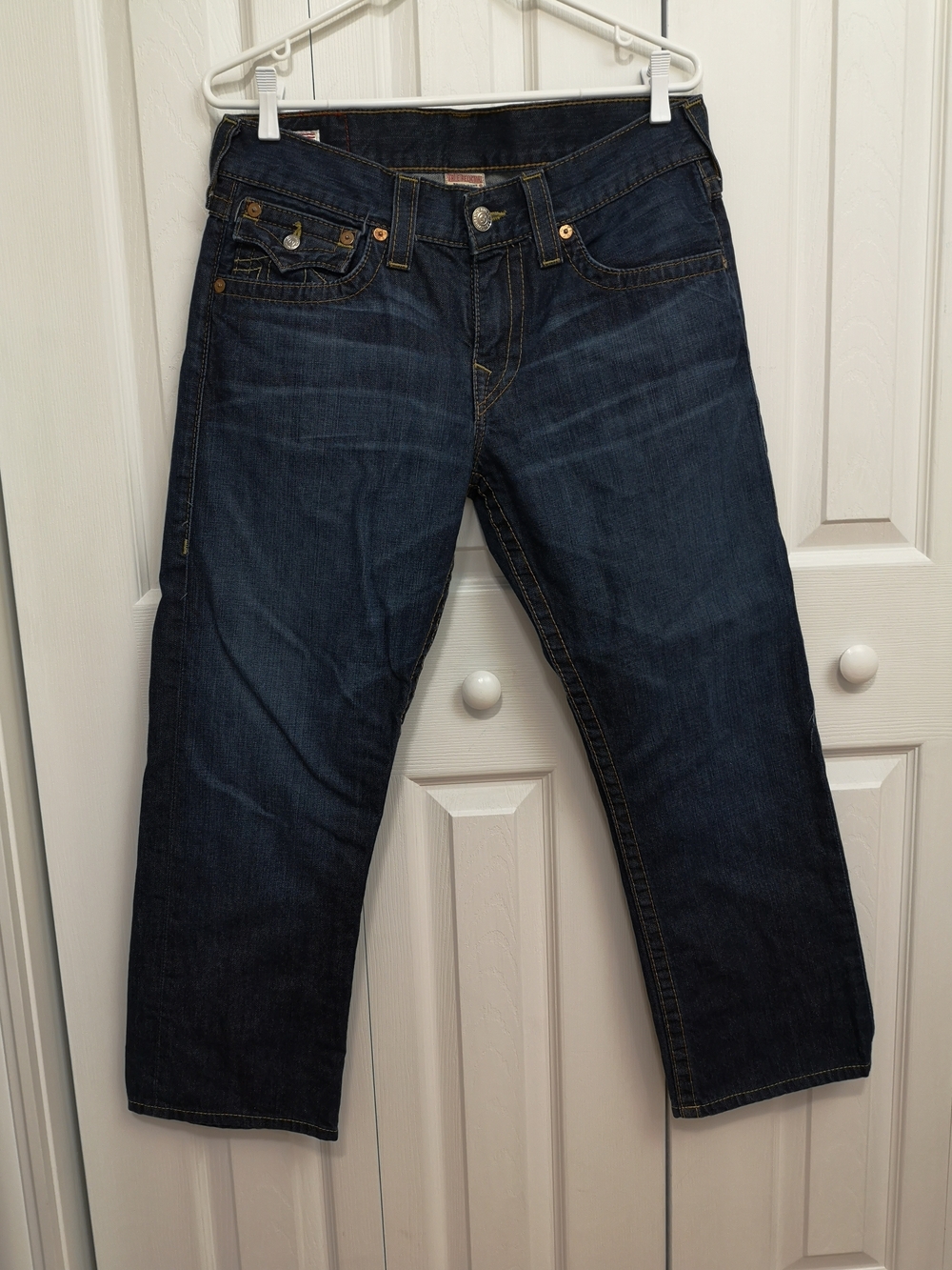 True Religion Ricky Dark Wash Jeans 32 Unisex Fit